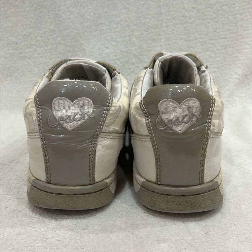 Coach Nova Signature C Silver Sneakers 9M - Picture 4 of 14